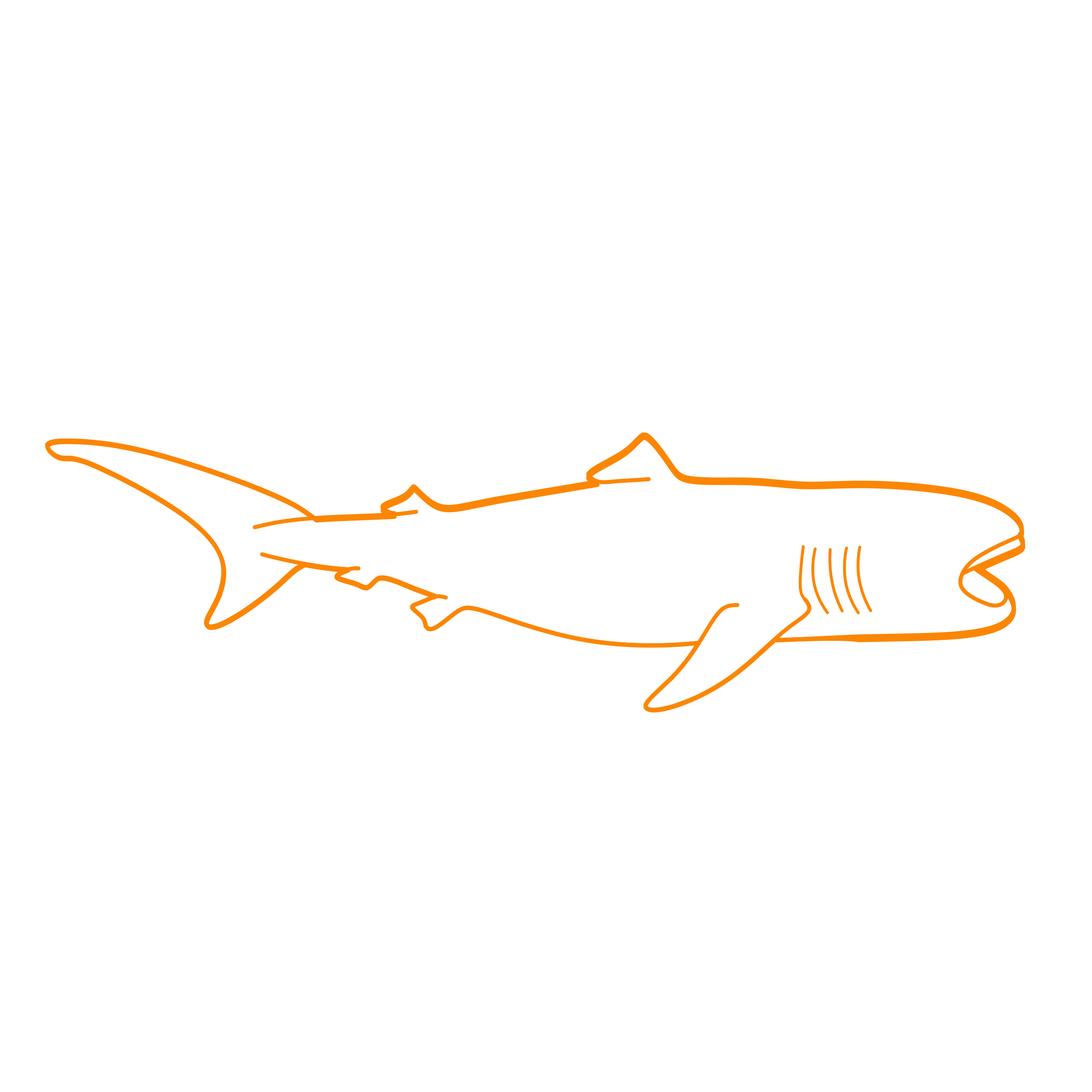 Animals Sharks Megamouth Shark Stencil Svg Design File Free Vectors